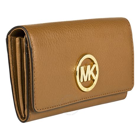 michael kors fulton wallet brown|mk fulton.